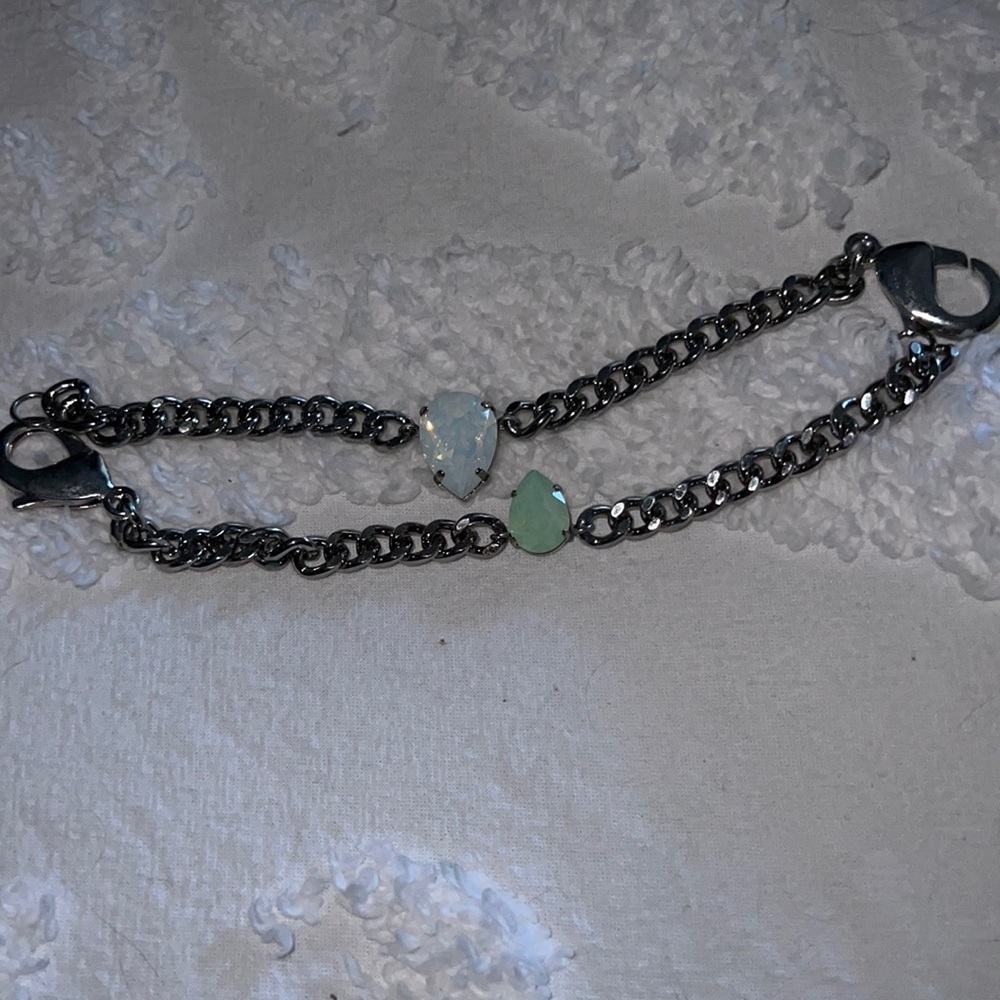 HRH Collection Swarovski crystal chain bracelet